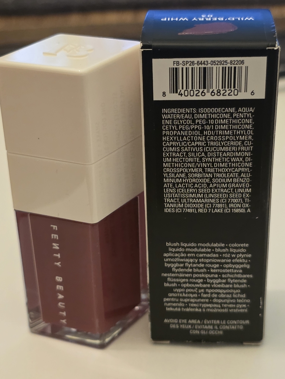 Fenty shake-n-play-buildable-liquid-blush Wild’berry Whip - rose mauve. BNIB - Picture 5 of 5